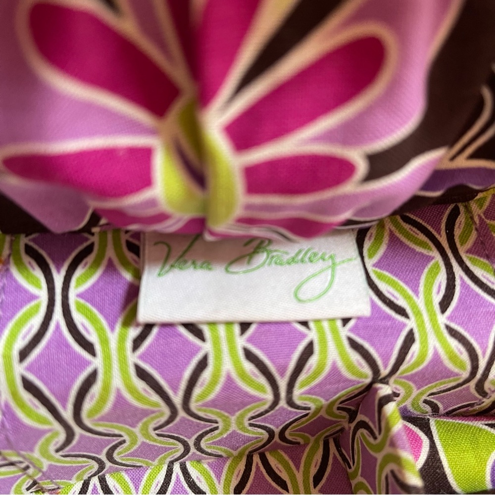 Vera Bradley Purple Punch Zippered Jewelry Travel Storage Case - Picture 7 of 12